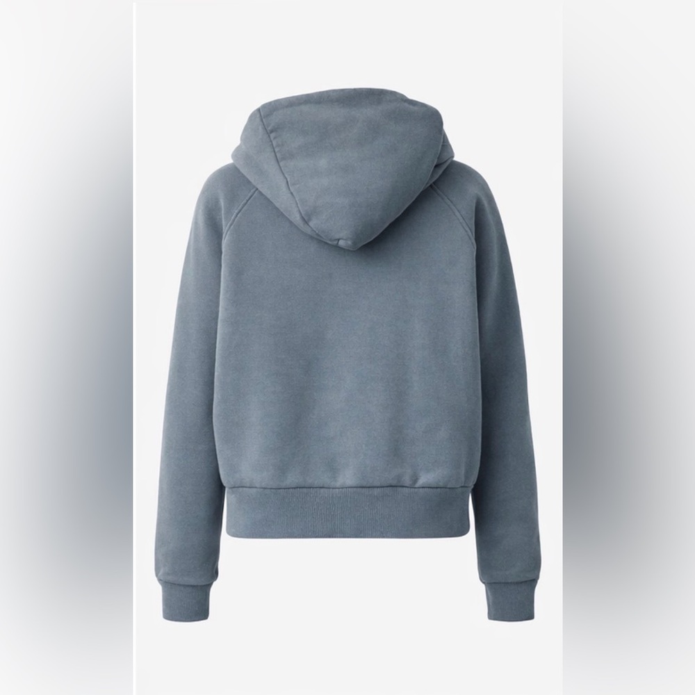 Vuori Restore Half Zip Hoodie Organic Cotton Blend. Blue. Women’s Large. NWOT - Picture 2 of 6
